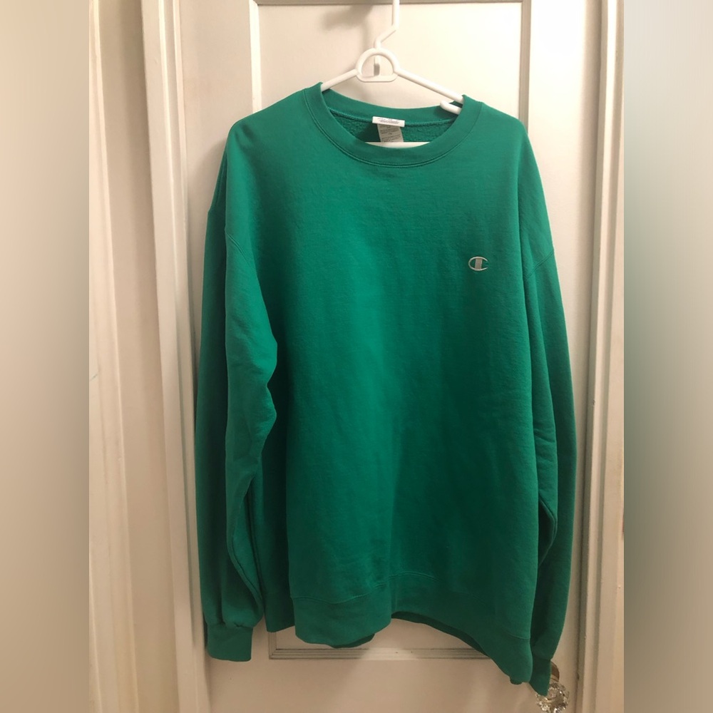 Champion Emerald Green Men's Crewneck Sweatshirt
